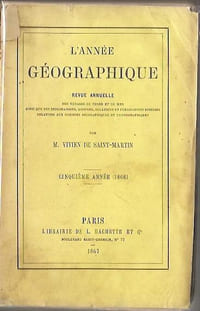 L'année géographique, cinquième année 1866