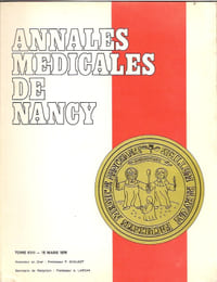 Annales médicales de Nancy , Tome XVII, 15 mars 1978