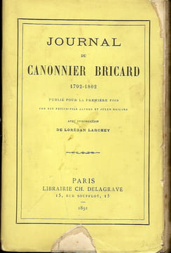 Journal du canonnier Bricard 1792-1802
. Canonnier Bricard