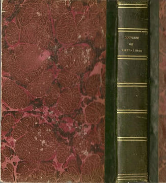 Doctrine de Saint-Simon 1829 seconde édition, suivi de Réflexions sur la doctrine de Saint-Simon par Ozanam. Saint Simon. Ozanam.