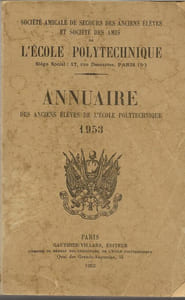 Annuaire des anciens élèves de l’Ecole Polytechnique 1953