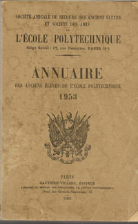 Annuaire des anciens élèves de l’Ecole Polytechnique 1953