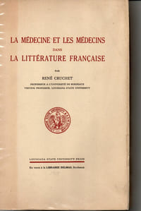 La médecine et les médecins dans la littérature française