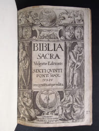 Biblia sacra vulgatae editionis sixti quinti pont. max. iussu recognita atque edita. - 1637