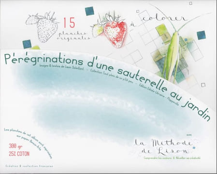 Pérégrinations d'une sauterelle au jardin - Papier Dessin aquarellable - 2022. SOLEILLANT, Lison
