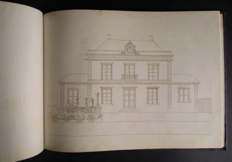 Dessin linéaire, Maria Vitrey, Deuxième classe - 1858. VITREY, Maria