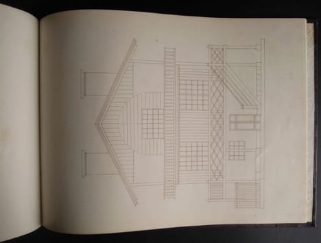 Dessin linéaire, Maria Vitrey, Deuxième classe - 1858. VITREY, Maria