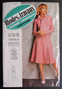 Modes & Travaux, Patron immédiat Couture, n° 1591 - [années 70 ?]