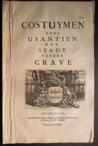 Ensembles de folios provenant de Brabandts Recht, dat is generale costumen vanden lande ende hertoghdomme van Brabandt.... - 1682