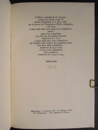 Avant-corps, précédé de Poèmes iliaques et suivi de Diwân du Noûn - 1968