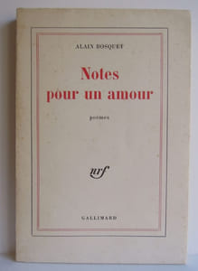 Notes pour un amour - 1972