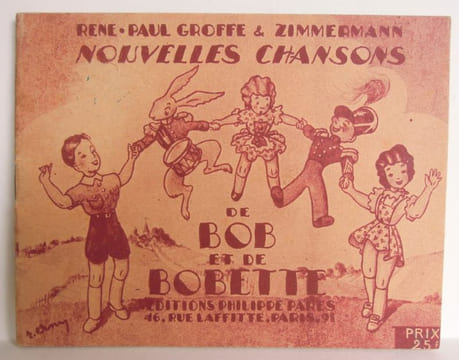 Nouvelles chansons de Bob et Bobette - [vers 1930 ?] . GROFFE, René-Paul, ZIMMERMANN, Marius 