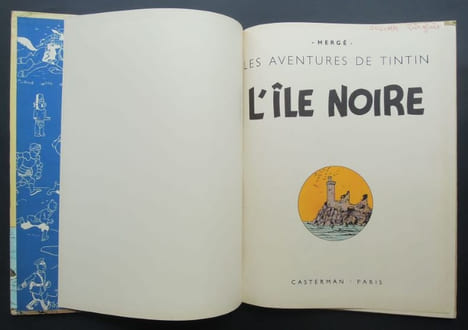 Les aventures de Tintin - L'île noire - B22 bis - 1957. HERGE (Georges Rémi, dit)