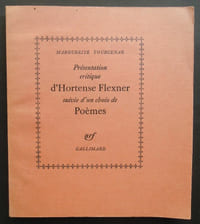 Présentation critique d'Hortense Flexner suivie d'un choix de Poèmes - 1979