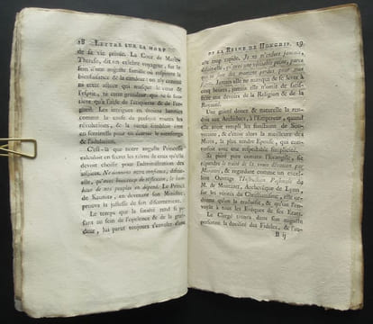Lettre historique a madame la comtesse de ** sur la mort de sa Majesté l'Impératrice Reine de Hongrie - 1781. CARACCIOLI