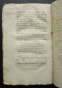 Lettre historique a madame la comtesse de ** sur la mort de sa Majesté l'Impératrice Reine de Hongrie - 1781