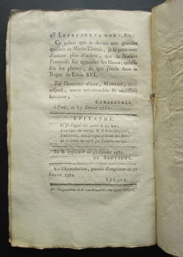 Lettre historique a madame la comtesse de ** sur la mort de sa Majesté l'Impératrice Reine de Hongrie - 1781. CARACCIOLI