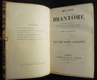 Oeuvres de Brantôme, Vies des dames galantes - 1857
