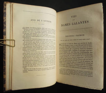 Oeuvres de Brantôme, Vies des dames galantes - 1857