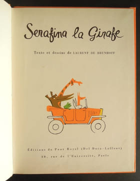 Serafina la Girafe - 1961 . BRUNHOFF, Laurent de