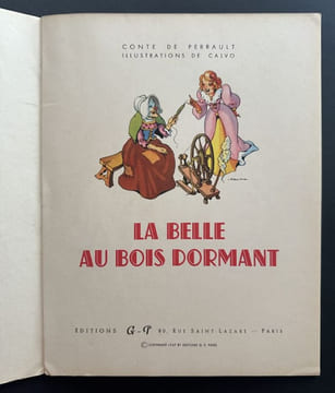 La Belle au bois dormant - EO 1947. CALVO, PERRAULT, Conte de