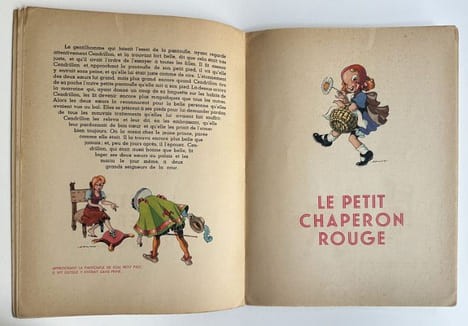 Cendrillon et Le petit chaperon rouge - 1947. CALVO, PERRAULT, Conte de
