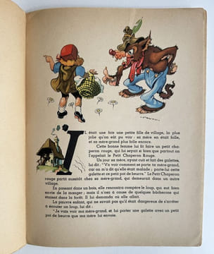 Cendrillon et Le petit chaperon rouge - 1947. CALVO, PERRAULT, Conte de