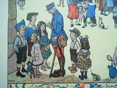 Le paradis tricolore par l'Oncle Hansi - 1918. HANSI, Jean-Jacques Waltz, dit