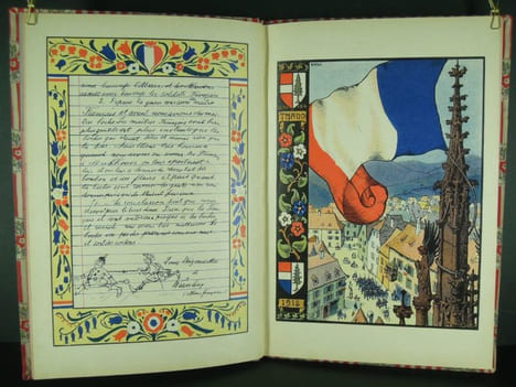 Le paradis tricolore par l'Oncle Hansi - 1918. HANSI, Jean-Jacques Waltz, dit