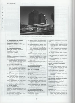 Colonnes n°11, janvier 1998, Jean Dubuisson - 1998. Institut français d'architecture - Archives d'architecture du XXe siècle