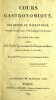 Cours gastronomique, ou les diners de Manant-ville, Ouvrage Anecdotique, Philosophique et Littéraire. [CADET DE GASSICOURT (Charles-Louis)]