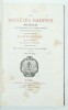 Les sociétés badines, bachiques, littéraires et chantantes, leur histoire et leurs travaux.. DINAUX (Arthur)