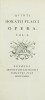 Opera. Horace
