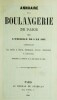 ANNUAIRE de la Boulangerie de Paris pour l’exercice de l’an 1861. 
