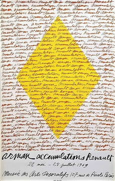 Arman Accumulations Renault. Musée des arts décoratifs.. [Nouveau Réalisme] ARMAN