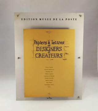 Papiers à lettre de Designers et créateurs. [Art contemporain] MUSÉE DE LA POSTE