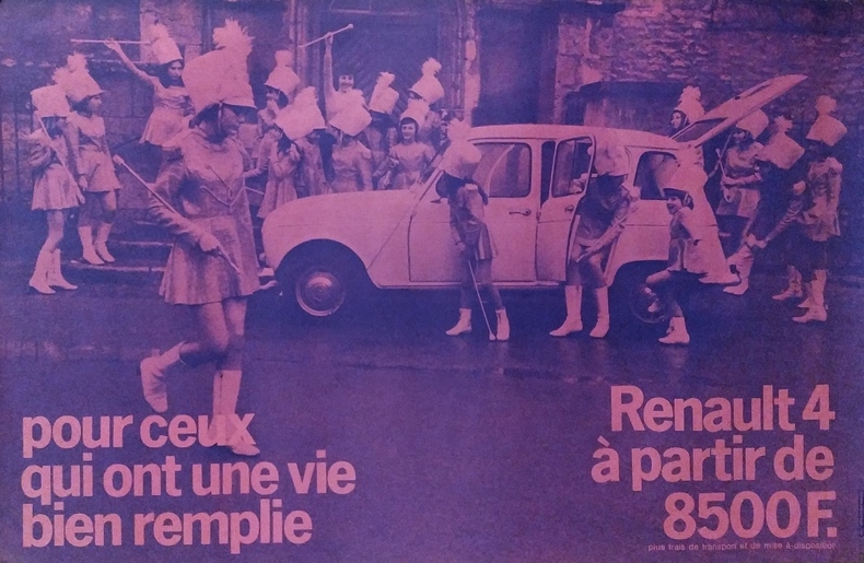 Renault 4 Pour ceux qui ont une vie bien remplie.. [70's] PUBLICIS PARIS