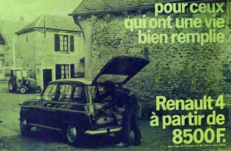 Renault 4 Pour ceux qui ont une vie bien remplie.. [70's] PUBLICIS PARIS