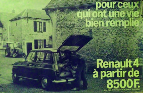 Renault 4 Pour ceux qui ont une vie bien remplie.