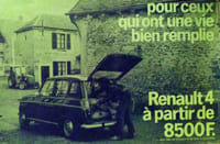 Renault 4 Pour ceux qui ont une vie bien remplie.