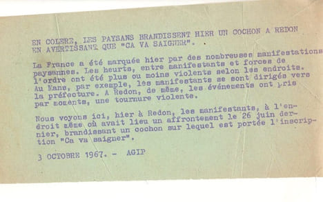 "ÇA A EU PAYÉ". [60's / FRANCE] AGIP ROBERT COHEN / PHOTO DE PRESSE