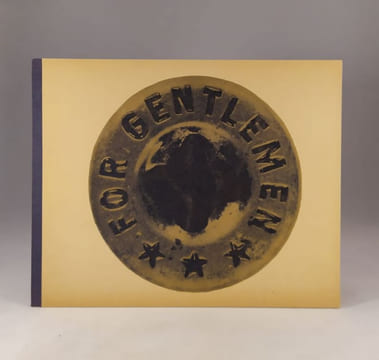FOR GENTLEMEN. [LIVRE D'ARTISTE] DIETMAN (Erik)
