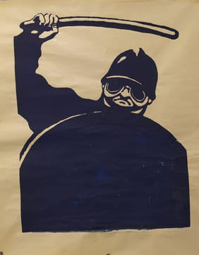 CRS / SS. [ 60's / FRANCE ] ATELIER POPULAIRE / MAI 68
