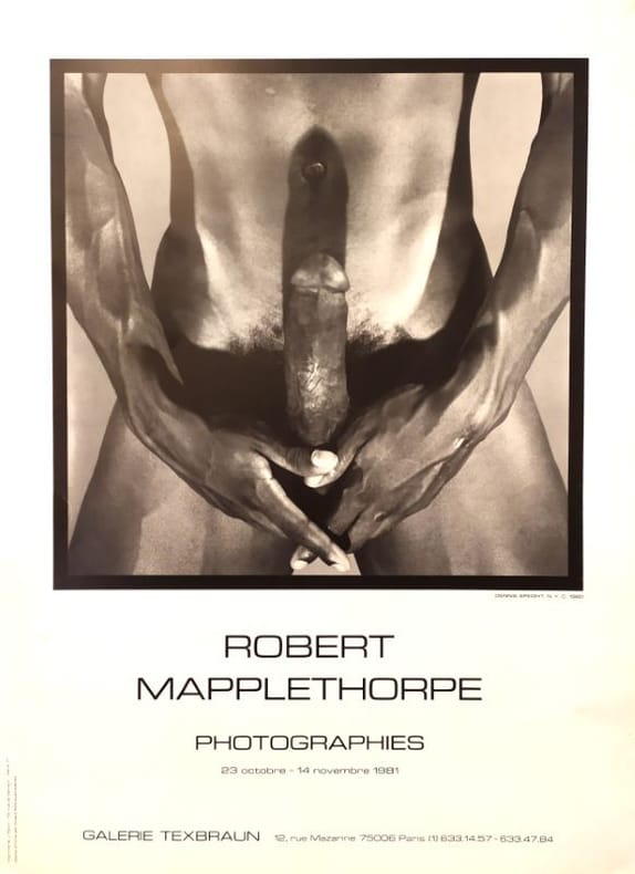 EXPOSITION GALERIE TEXBRAUN - PHOTOGRAPHIES 1981.. MAPPLETHORPE (Robert) (1946-1989)