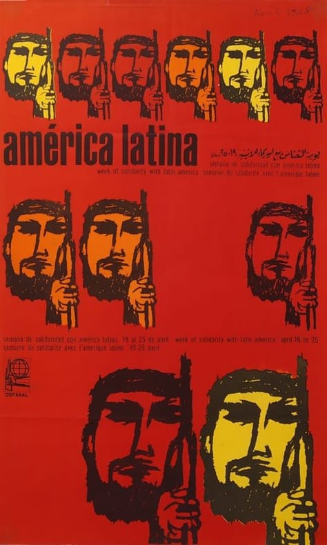 America Latina. Semaine de solidarité avec l'Amérique latine.. [60's/Cuba] PEREZ GONZALES (Antonio)