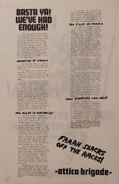 Join the action against Farah. [70's/USA] ATTICA BRIGADE