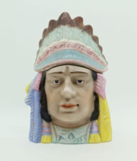 CHEF AMÉRINDIEN. POT A TABAC.