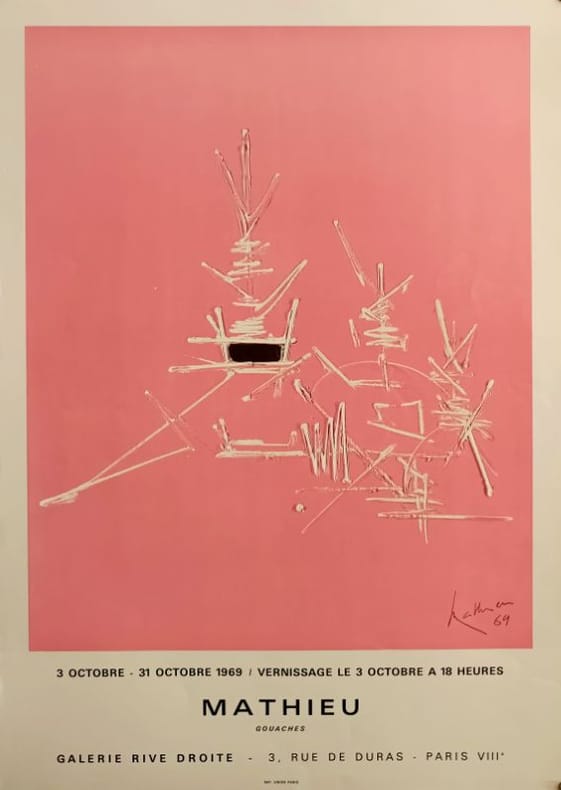 Gouaches. MATHIEU (Georges)