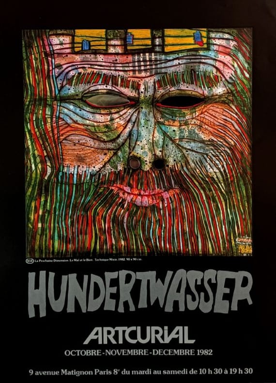 Artcurial Octobre - Novembre 1982. HUNDERTWASSER