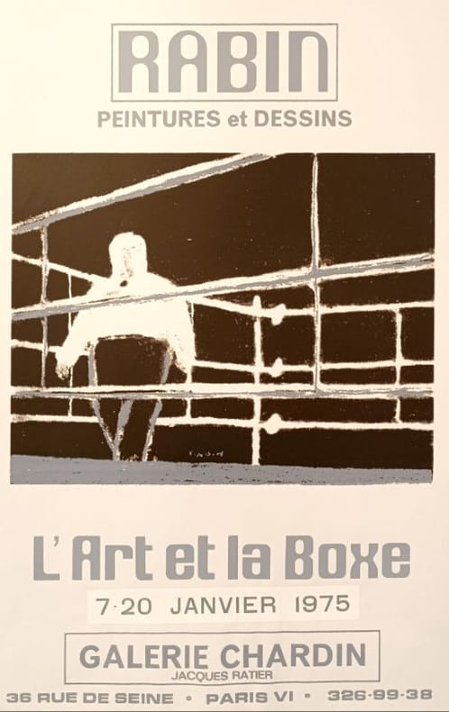 L'Art et la boxe. Peintures - Dessins. [70's] RABIN